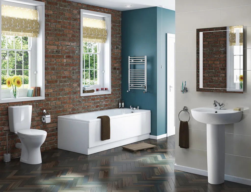 Toilet in a modern residential bathroom